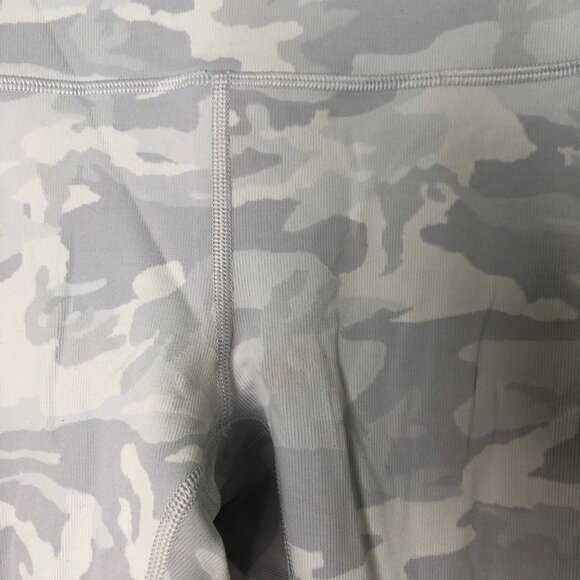 Lululemon Womens‎ Grey Camo Leggings High-Waist Full-Length Size 4 Stretch - Picture 3 of 7